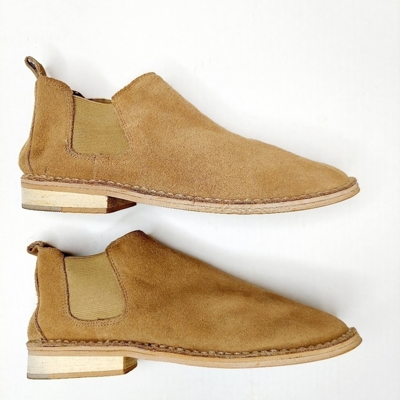 Steve Madden Sz 8 Dylan Tan Suede Ankle Boot EUC - Picture 9 of 15
